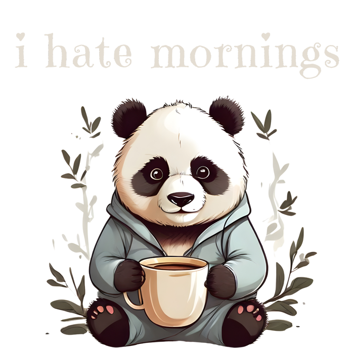 I Hate Mornings Panda T-Shirt