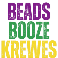 Beads Booze Krewes Mardi Gras Vintage Women's V-Neck T-Shirt