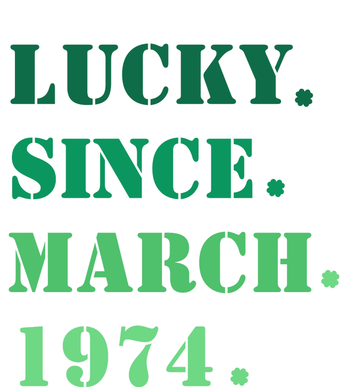 Lucky Since March 1974 Saint Patricks Day Premium T-Shirt