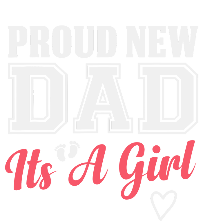 Proud New Dad Its A Girl Cute Girl Announcement Heart Women's Tri-Blend 3/4-Sleeve Raglan Shirt