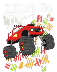 Crushed 100 Days Of School Boy Monster Truck 100th Cooling Performance Crew T-Shirt