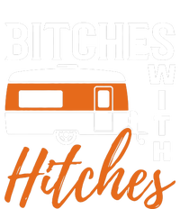 Camping Bitches With Hitches Flat Bill Trucker Hat