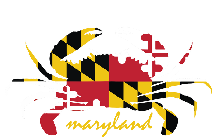 Maryland Crab Cute State Pride Flag Yupoong Adult 5-Panel Trucker Hat