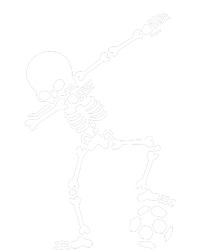 Dabbing Skeleton Football Dab Skeleton Halloween T-Shirt