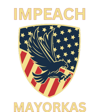 Texas Border Crisis Impeach Mayorkas Short Acrylic Beanie