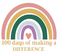 100 Days Of Making A Difference School Rainbow Cool Comfort Performance Bucket Hat