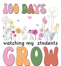 100 Days Watching My Students Grow Floral Metallic Star Ornament