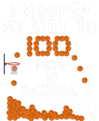 I Hooped My Way 100 Days Of School Basketball Kids Long Sleeve Shirt