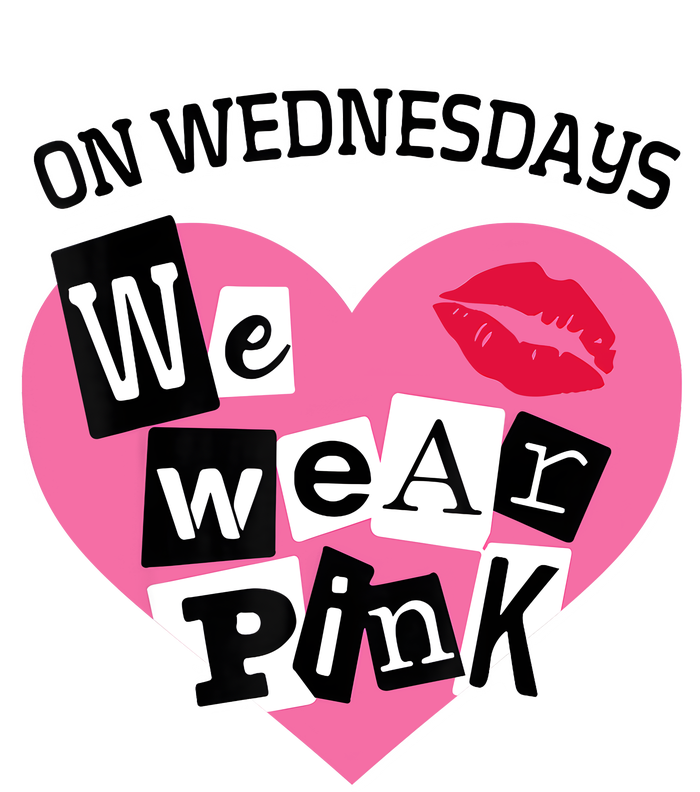 On Wednesday We Wear Pink Funny Valentine T-Shirt