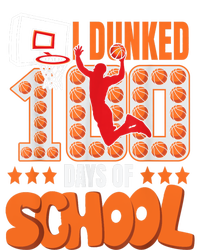 I Dunked 100 Days Of School Basketball 100th Day Kids Long Sleeve Shirt