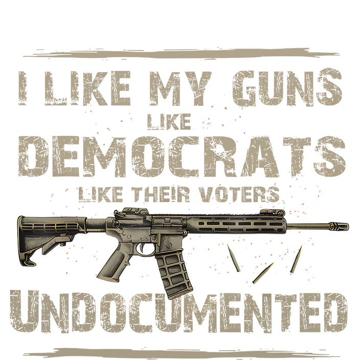 I Like My Guns Like Democrats Like Their Voters Undocumente Yupoong Adult 5-Panel Trucker Hat