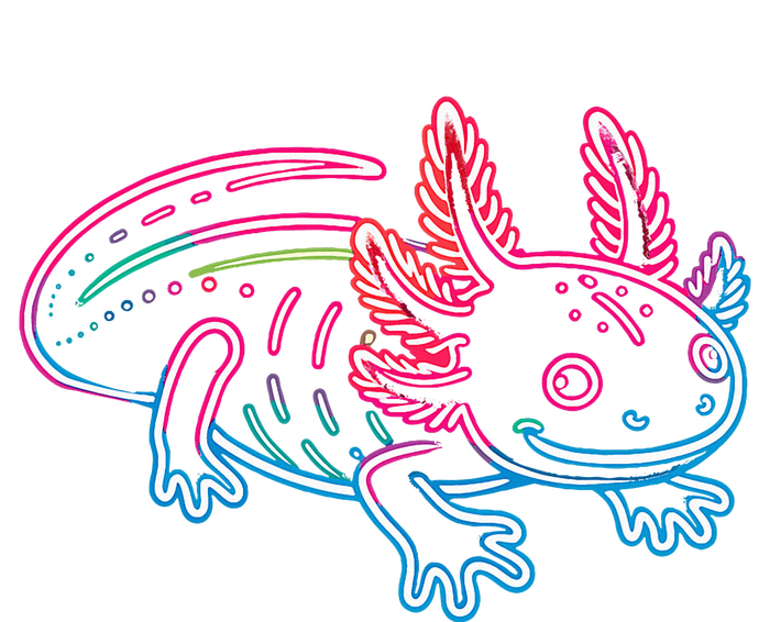 Axolotl Animal Pop Art Cute Axolotl Lover T-Shirt