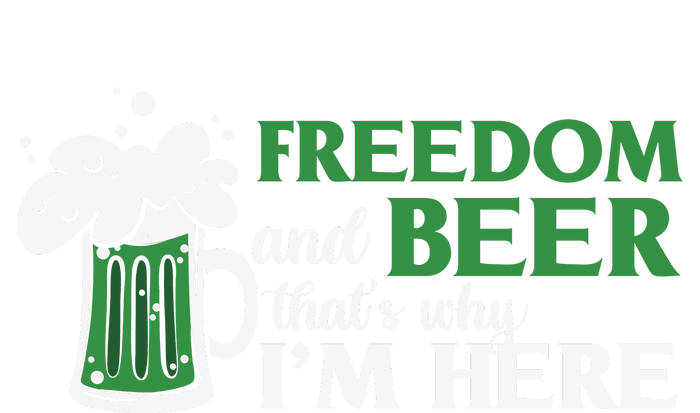 Funny St Patricks Day Freedom And Beer Thats Why Im Here Ceramic Star Ornament