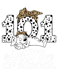 100 Days Of School Dalmatian Dog Wo Girl 100 Days Smarter T-Shirt