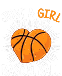 Just A Girl Who Loves Basketball Merch Girl High Crown Mesh Back Trucker Hat