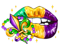 Mardi Gras Festive Lips Kids Long Sleeve Shirt