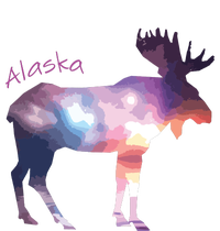 Alaska Moose Within The Borealis And The Polar Sky Women's Knotted Racerback Tank