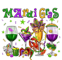 Mardi Gras Glass Of Wine Drinking Team Wine Festival Parade T-Shirt