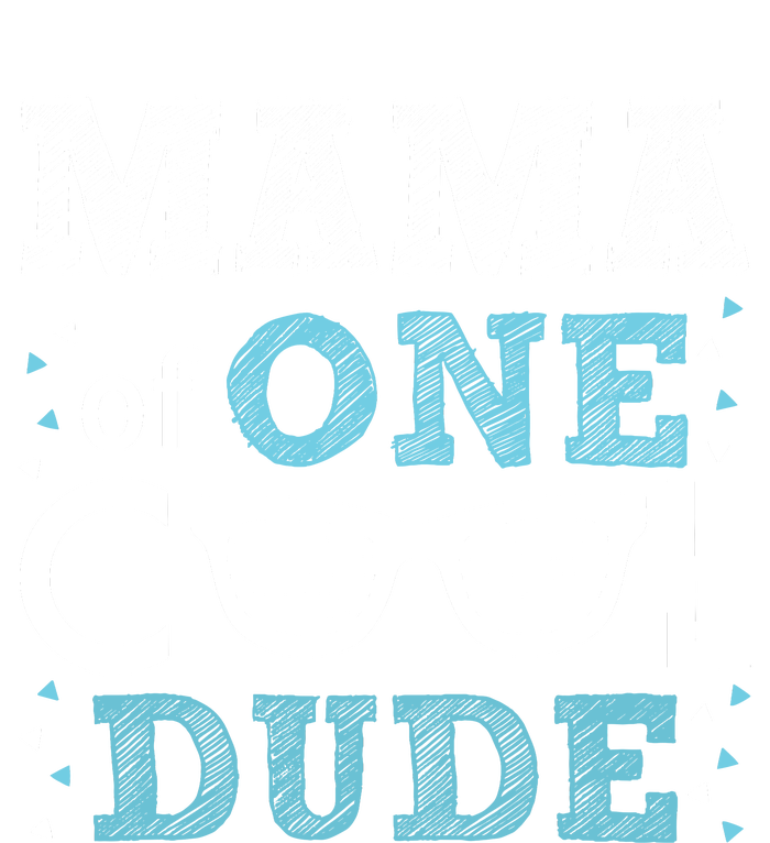 Mama Of One Cool Dude Funny Birthday Boy Cool Women's Fleece Hoodie