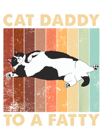 Retro Fat Chonk Dad Funny Cat Daddy To A Fatty Coaster