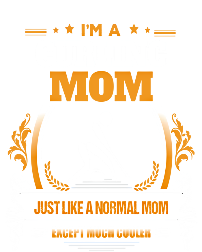 Funny Curling Mom Gift For Mom Kids Hoodie