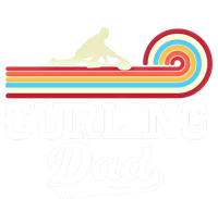 Funny Curling Player FatherS Day Curling Dad Retro Curling Great Gift T-Shirt