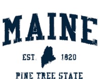 Retro Maine T Vintage State Sports Design T-Shirt