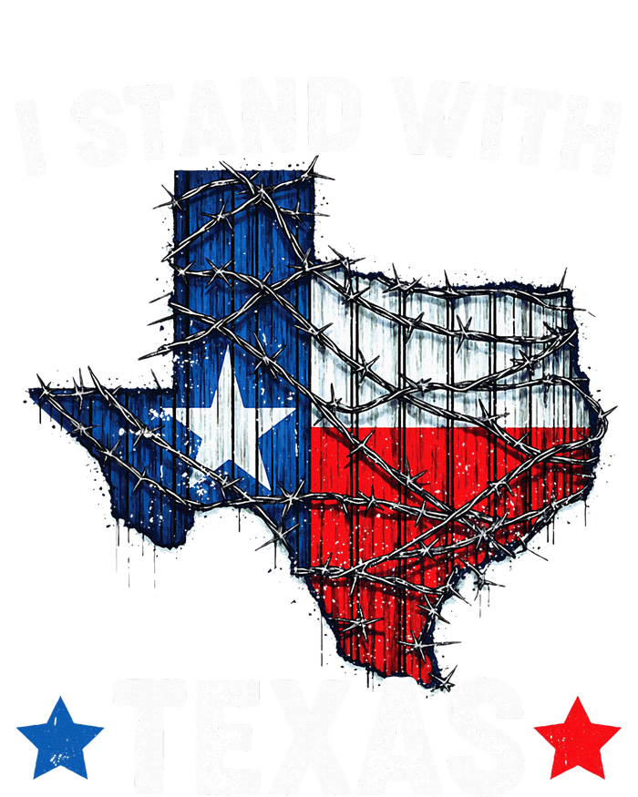 Flag Usa State Of Texas I Stand With Texas Ladies Long Sleeve Shirt