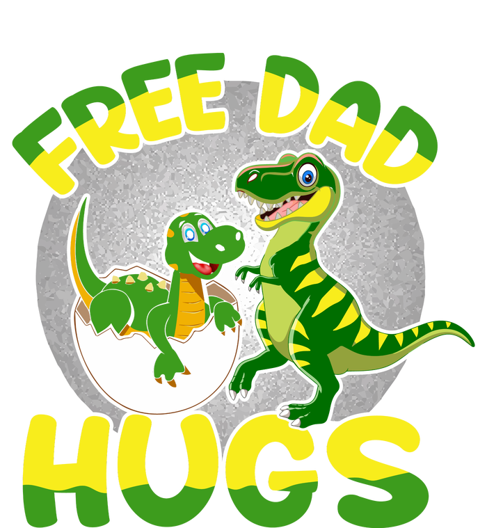 Free Dad Hugs Funny Dinosaurs Sketch Toddler T-Shirt