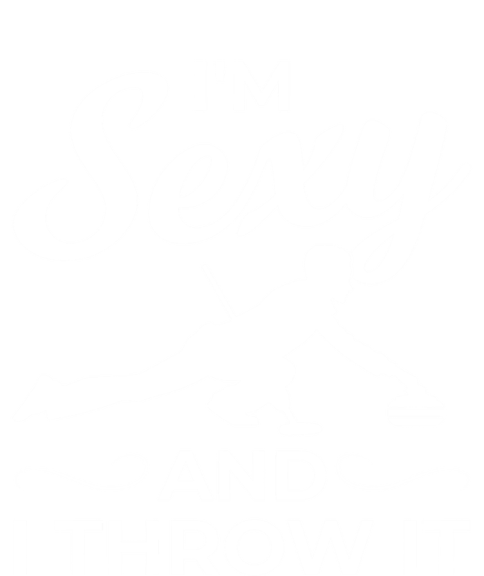 IM Sexy And I Throw It Curling Player Gift Dry Zone Grid Polo