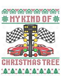 My Kind Of Christmas Tree Drag Racing Ugly Christmas Sweater Gift Striped Beanie with Solid Band