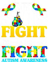 My SonS Fight Is My Fight Autism Awareness Boxing Gloves Great Gift Women's T-Shirt