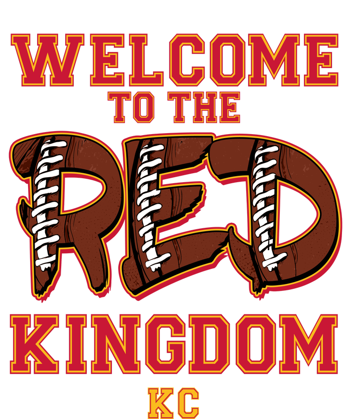 Welcome To The Red Kingdom Kansas City Football Sports Fan Premium T-Shirt