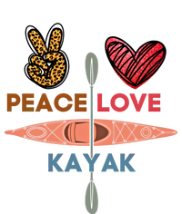 Peace Love Kayak Heart Kayaker Canoeing Paddling Boating Gift Mousepad