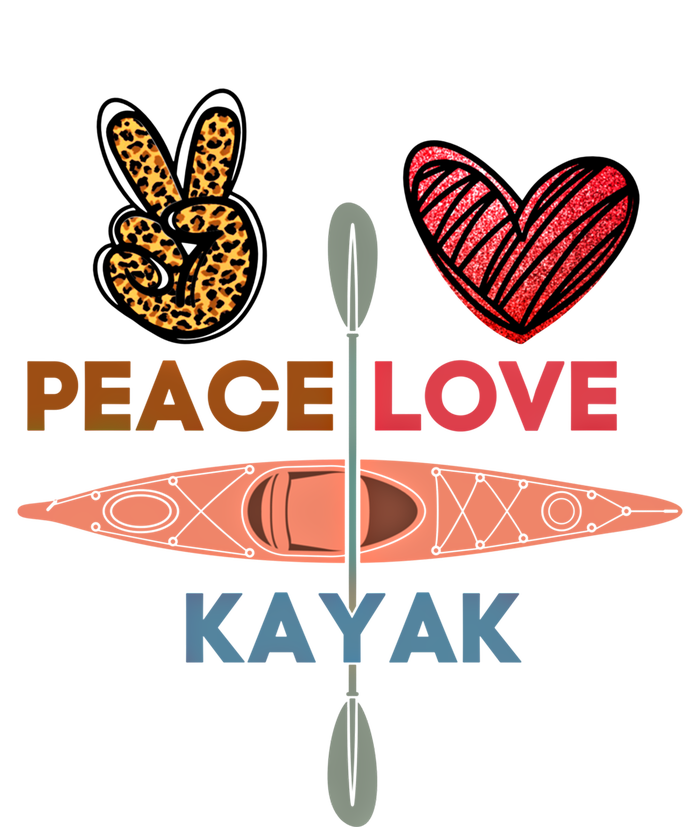 Peace Love Kayak Heart Kayaker Canoeing Paddling Boating Gift Mousepad