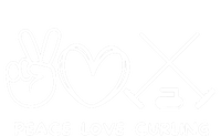 Peace Love Curling Retro Curling Lover Sport Lover Funny Gift Toddler Sweatshirt