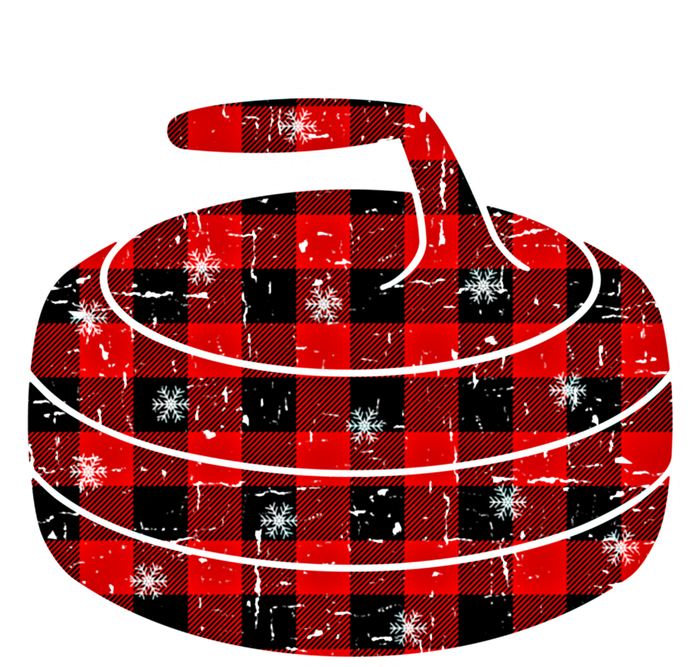 Red Black Green Plaid Christmas Sports Curling Xmas Gift Flat Bill Trucker Hat