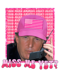 Funny Trump Pink Miss Me Yet Trump 2024 President 2024 High Crown Mesh Back Trucker Hat