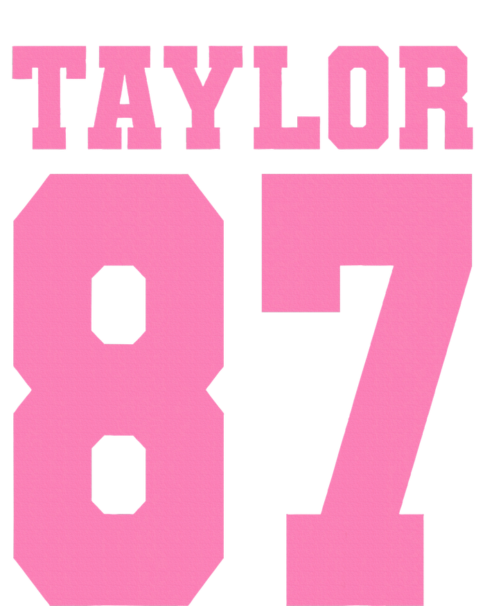 Pink Numbers Tay.Lor Ladies Essential Flowy Tank