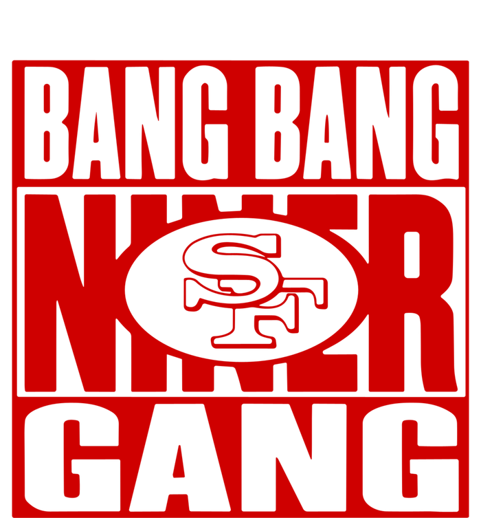 Bang Bang Niner Gang Football San Francisco Sports 25L Jumbo Tote