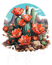 Cute Love State Of Arizona Blooming Cactus Flowers T-Shirt