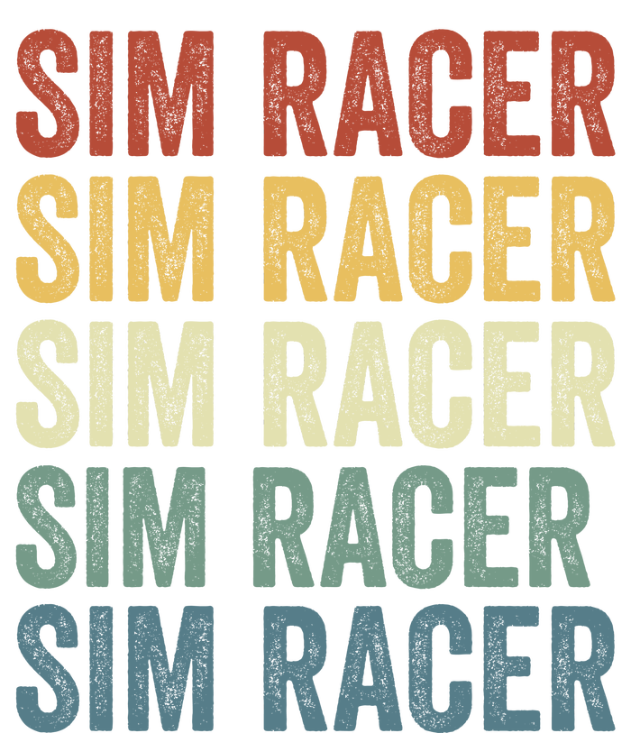 Retro Vintage Sim Racer Sim Racer Car Racing Sim Racing Funny Gaming Esport T-Shirt