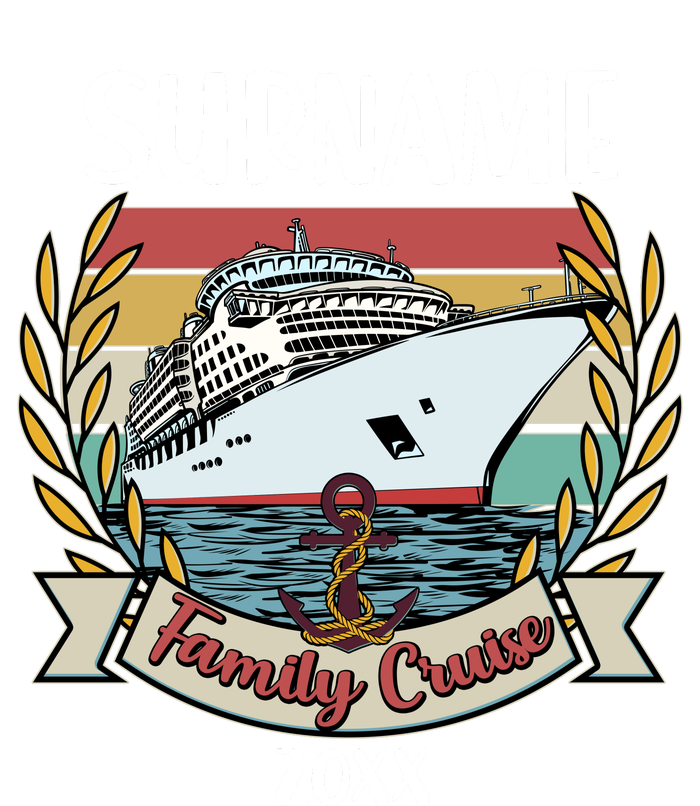 Personalized Custom Name And Year Family Cruise Women's V-Neck T-Shirt