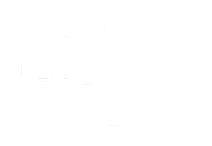 Avoid Negativity Funny Math Formula Insulated Varsity Jacket