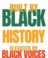 Built By Black History Elevated By Black Voices Toddler Zip Fleece Hoodie