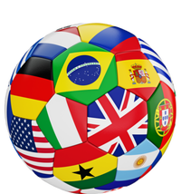 Cool Soccer Ball With World Flags T-Shirt