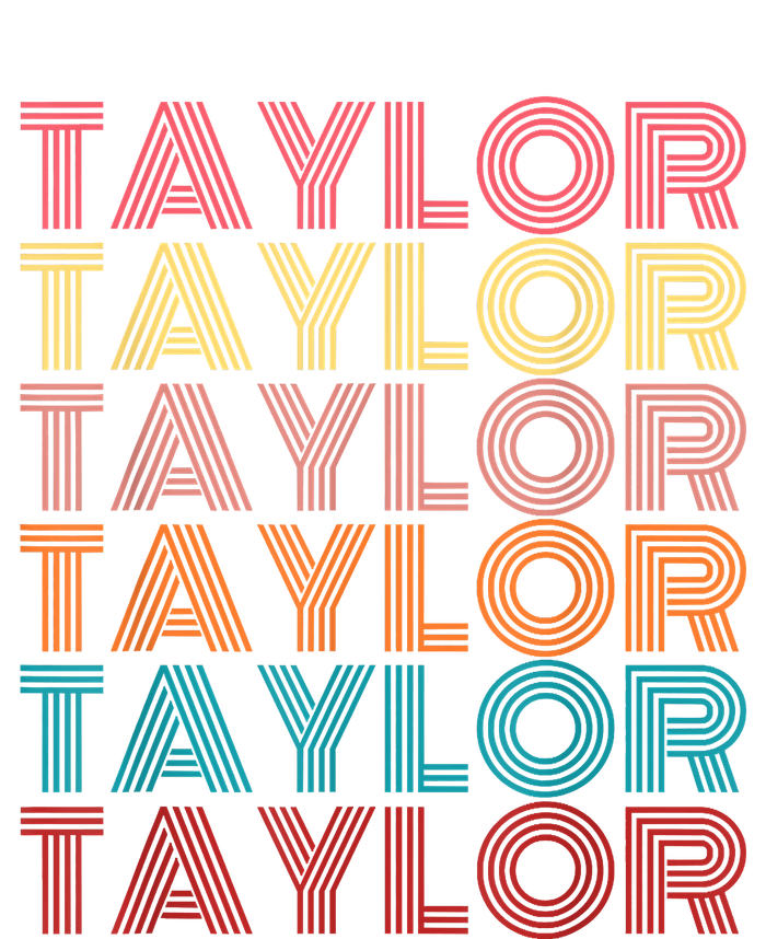 Retro Taylor First Name Personalized Taylor 7-Panel Snapback Hat