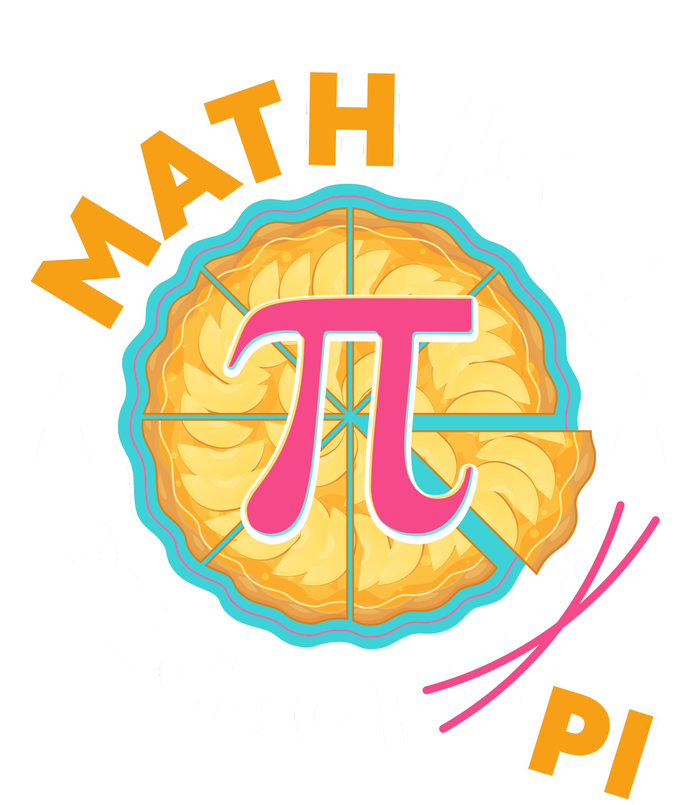 Pi Day Math Is A Piece Of Pi 3 14 Pie Slices 7-Panel Snapback Hat