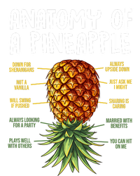 Anatomy Of A Pineapple Swinger Tie-Dye T-Shirt