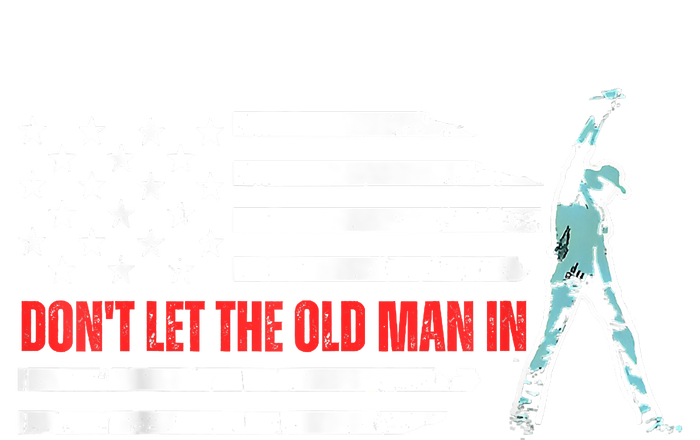 DonT Let The Old Man In Vintage American Flag Youth Performance Sprint T-Shirt